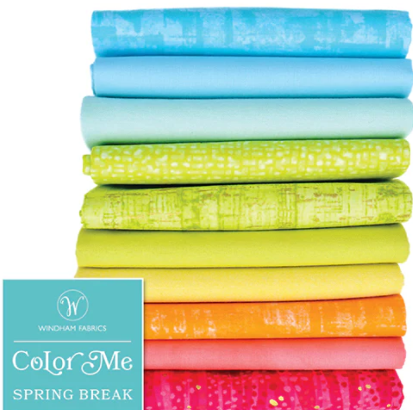 Color Me Spring Break - Pkg of 10 Fat Quarters by Windham Fabrics