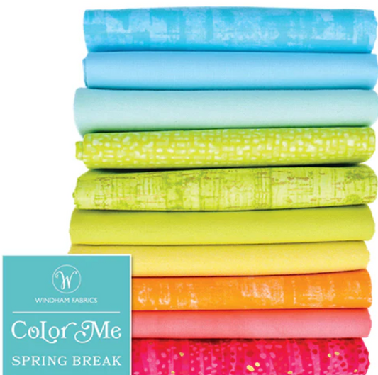 Color Me Spring Break - Pkg of 10 Fat Quarters by Windham Fabrics