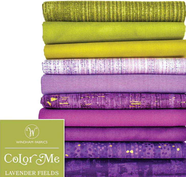 Color Me Lavender Fields - Pkg of 10 Fat Quarters by Windham Fabrics
