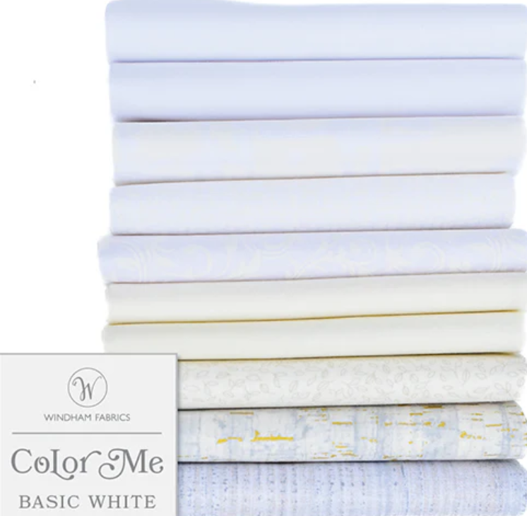 Color Me Basic White - Pkg of 10 Fat Quarters by Windham Fabrics
