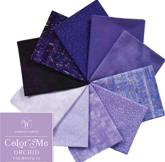 Color Me Orchid - Pkg of 10 Fat Quarters by Windham Fabrics