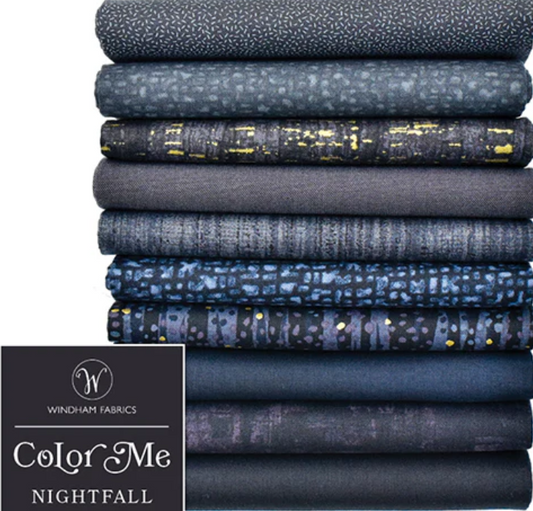 Color Me Nightfall - Pkg of 10 Fat Quarters by Windham Fabrics