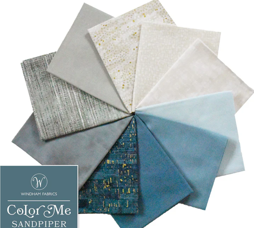 Color Me Sandpiper - Pkg of 10 Fat Quarters by Windham Fabrics