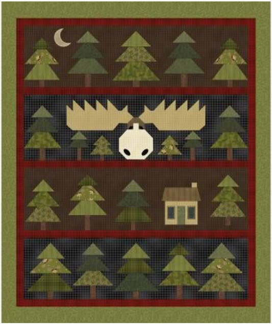 A Moose in the Woods Panel by Benartex (123)