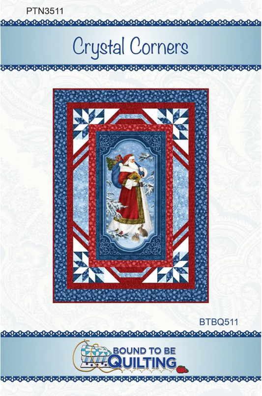 Crystal Corners Quilt - A Panel Pattern by Bound to be Quilting
