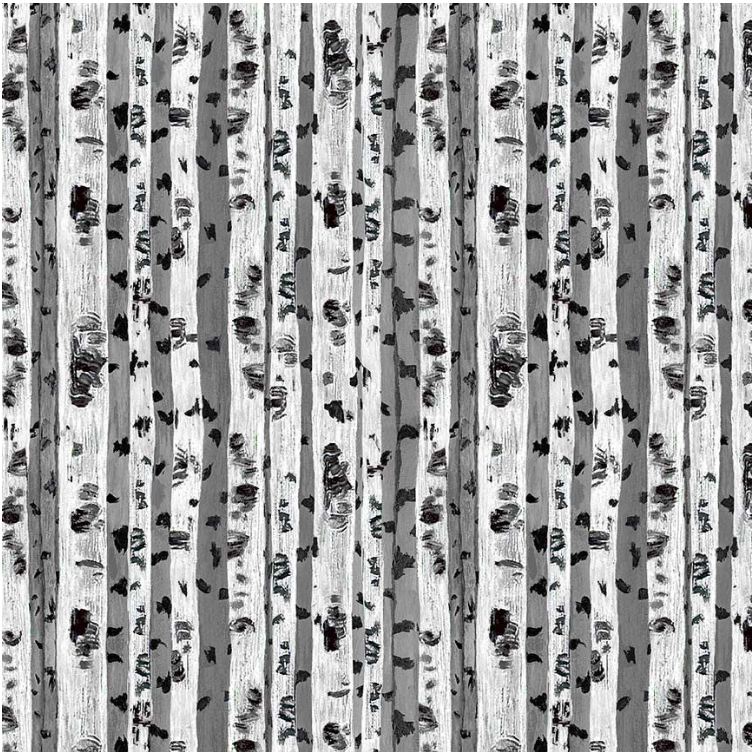 Painted Birch Trees - Nature CD3727 by Timeless Treasures