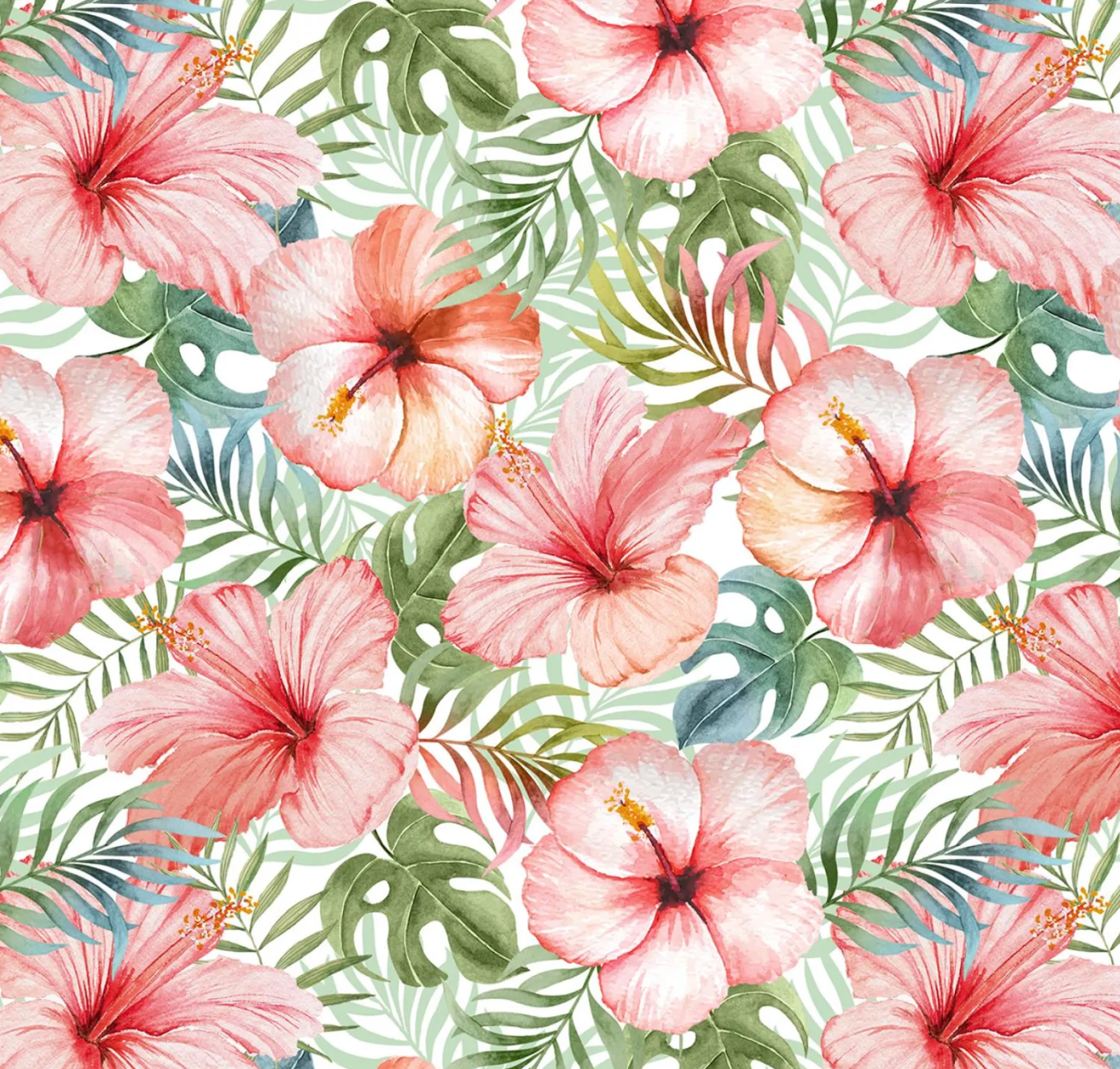 Tropical Blush Floral - DX-4497-3C Multi by David Textiles