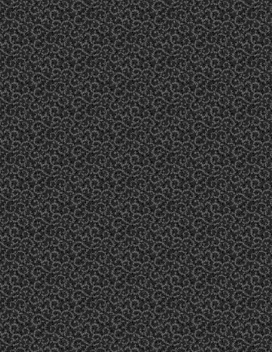 Crescent Swirl - Black 98661 999 by Wilmington Prints