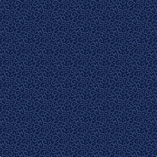 Crescent Swirl - Navy 98661 449 by Wilmington Prints