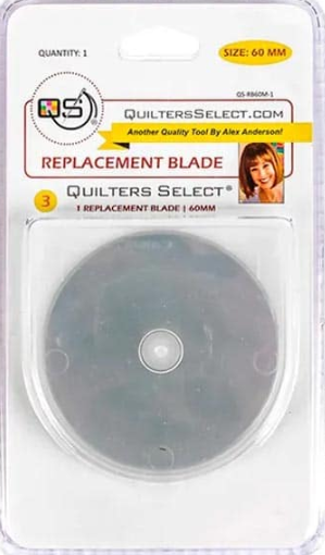 Quilters Select 60mm Replacement Blades - Pkg of 3