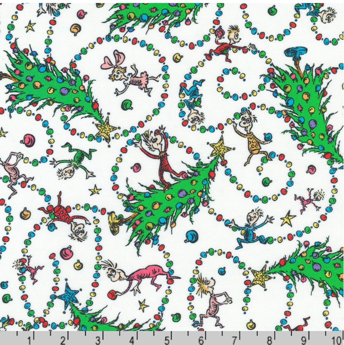How the Grinch Stole Christmas - Candy Cane ADED 22569-478 by Dr. Seuss Enterprises for Robert Kaufman