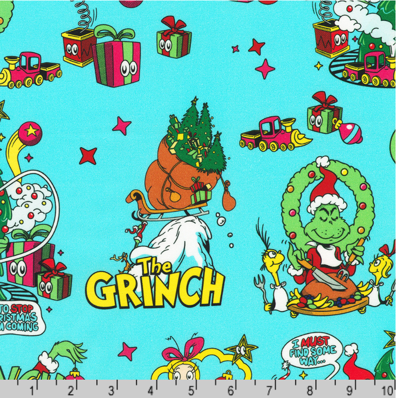 How the Grinch Stole Christmas - Snow ADED-23101-87 by Dr. Seuss Enterprises for Robert Kaufman