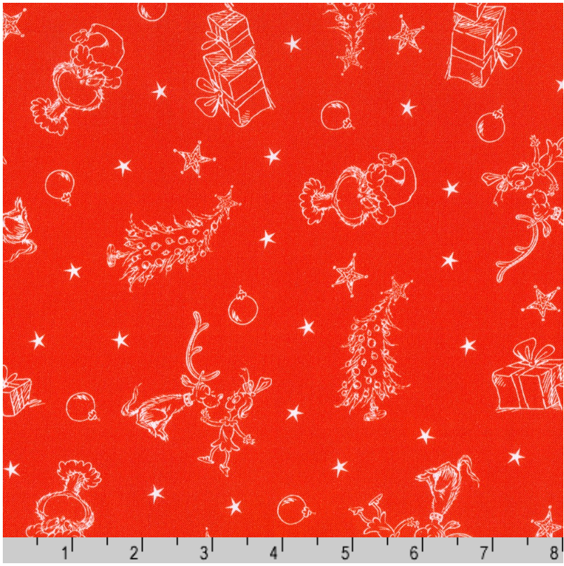 How the Grinch Stole Christmas - Holiday Stars ADED-21780-223 by Dr. Seuss Enterprises for Robert Kaufman