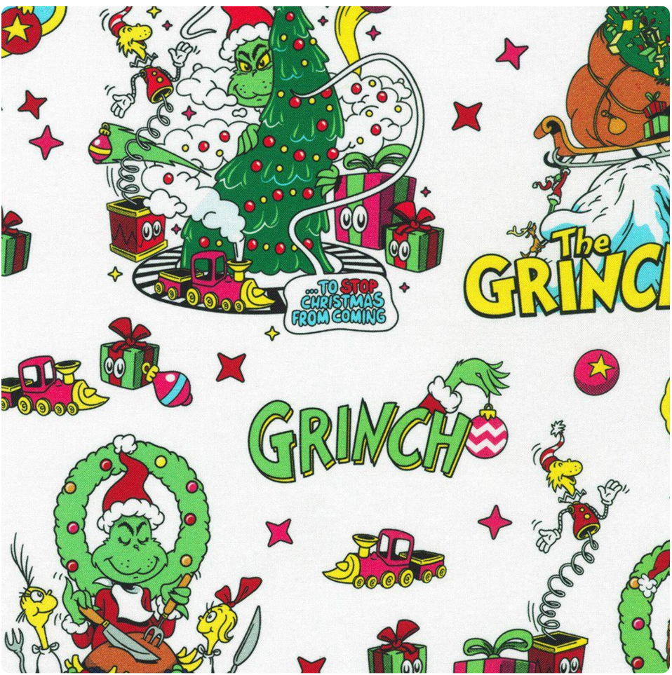 How the Grinch Stole Christmas - White Grinch Scenic ADED-23101-1&nbsp;by Dr. Seuss Enterprises for Robert Kaufman