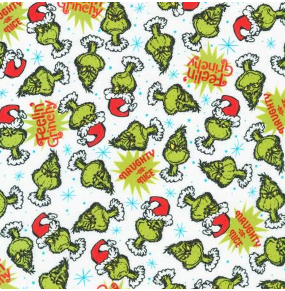 How the Grinch Stole Christmas - Candy Cane ADED-22567-478 by Dr. Seuss Enterprises for Robert Kaufman