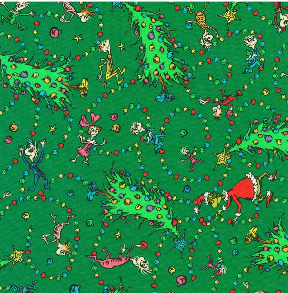 How the Grinch Stole Christmas - Pine ADED-22569-474 by Dr. Seuss Enterprises for Robert Kaufman