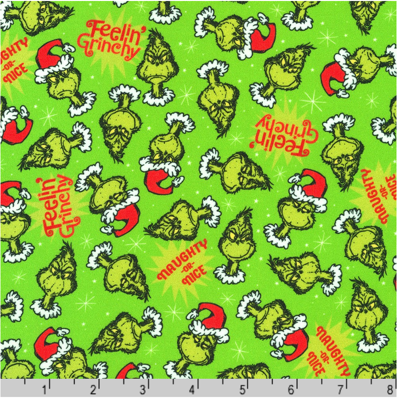 How the Grinch Stole Christmas - Holly ADED-22567-240 by Dr. Seuss Enterprises for Robert Kaufman