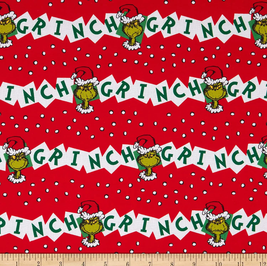 How the Grinch Stole Christmas - Holiday Grinch Dots ADED-20998-223 by Dr. Seuss Enterprises for Robert Kaufman