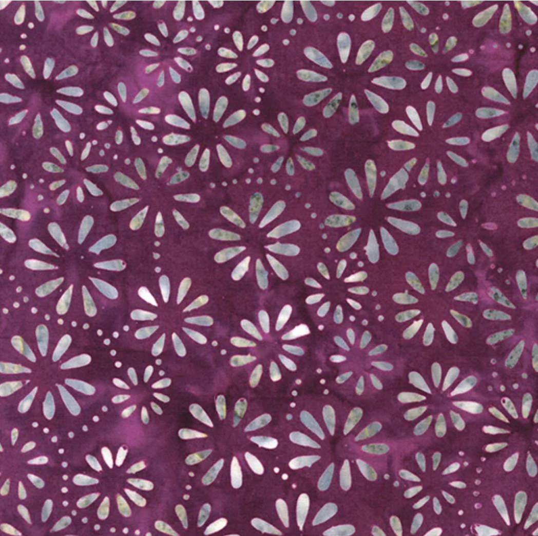 Bali Palettes Berries - Daisy Violet 9211-64 by Benartex