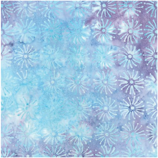 Bali in the Wind - Chimes Purple/Aqua 9235-65 by Benartex