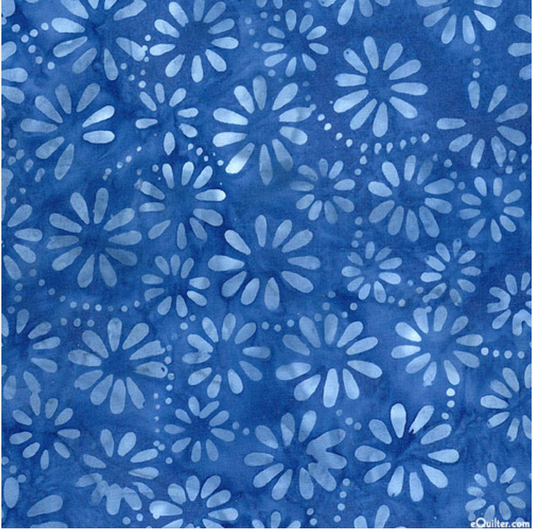 Bali Palettes Rainforest - Daisy Sapphire 09211 by Benartex