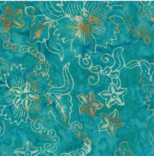 Bali Calypso - Star Flower Caribre 9266-80 by Benartex
