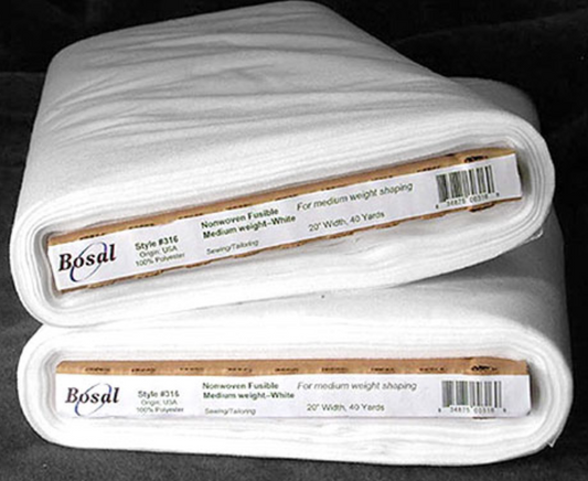 Bosal - Nonwoven Fusible-Medium Weight-White Style 316