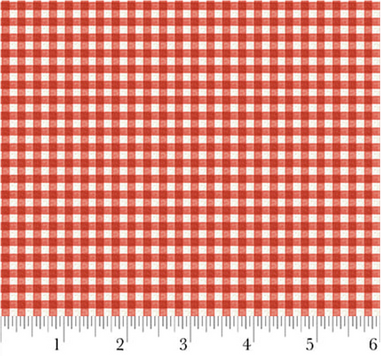 Camping Pups - Red Gingham 2069-88 by Robert Giordano for Henry Glass & Co.