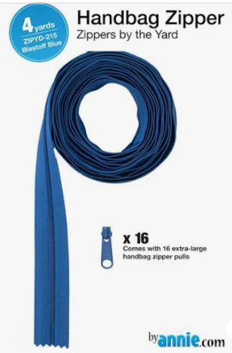 Zippers by the Yard by Annie - Blastoff Blue #215