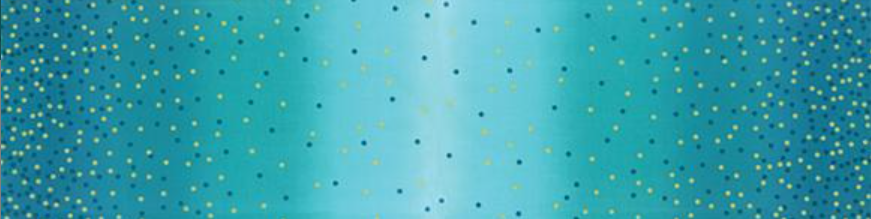 Best Ombre - Confetti Metallic Turquoise #1 - 10807 209M by Moda