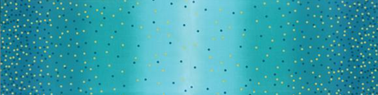 Best Ombre - Confetti Metallic Turquoise #1 - 10807 209M by Moda