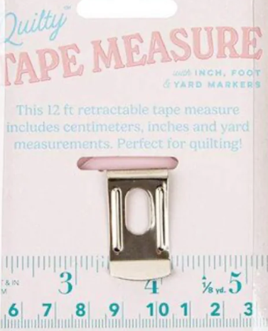 Quilty 12 Foot Retractable Tape Measure by Riley Blake