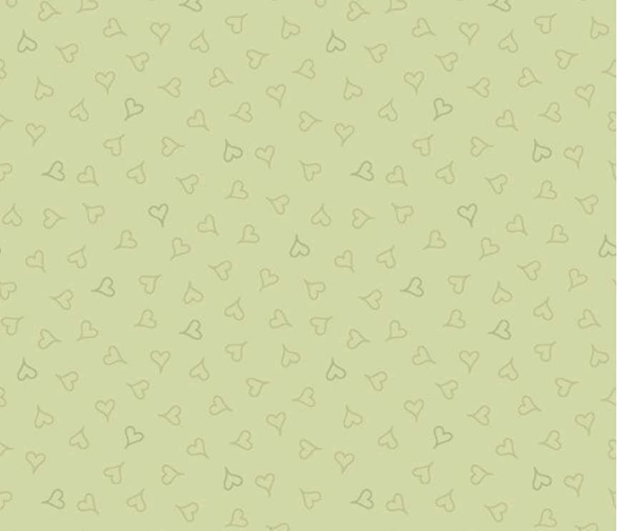 Tea for Two - Green Hearts R191198D Cindy Staub for Marcus Fabrics