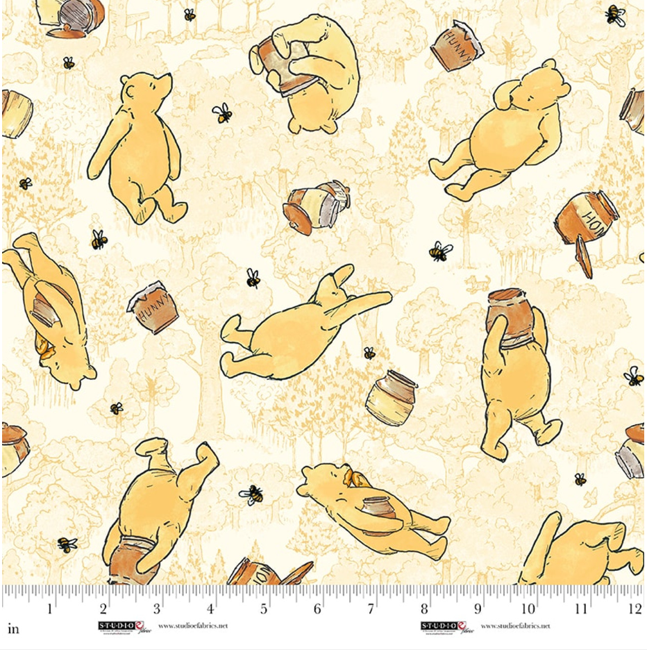 Classic Winnie Minky - Pooh Bear 8766MK-44 Lt. Orange by W.A. Dodge for Studio E