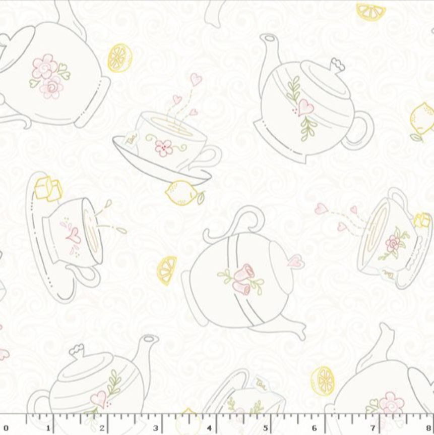 Tea for Two - Cream Tea Time R191193D Cindy Staub for Marcus Fabrics