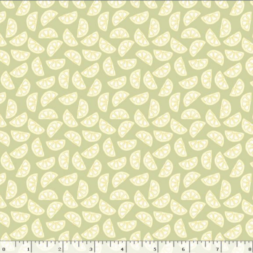 Tea for Two - Green Lemon R191196D Cindy Staub for Marcus Fabrics
