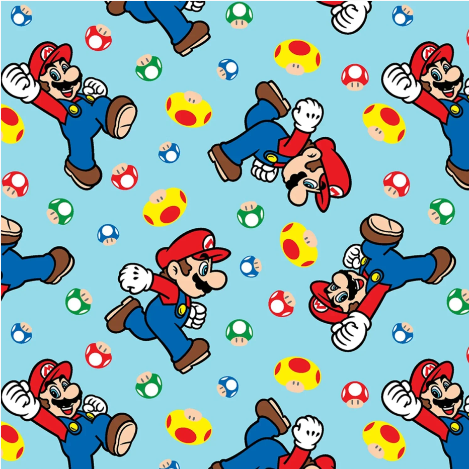 Mario & Mushroom - Licensed Character Mario Toss 24272 Nintendo for Springs Creative