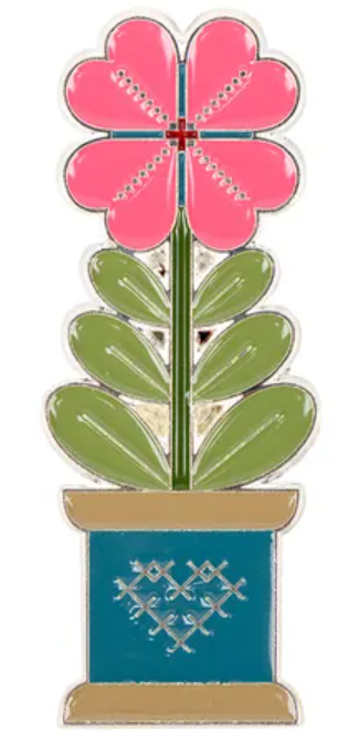 Needle Minder - The Quilty Flower Enamel Needle Minder by Lori Holt of Bee in my Bonnet Co. for It's Sew Emma
