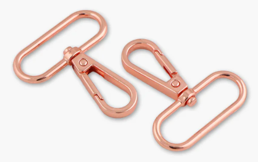 Sallie Tomato - 1 1/2"" Swivel Hooks Pkg of 2 Rose Gold