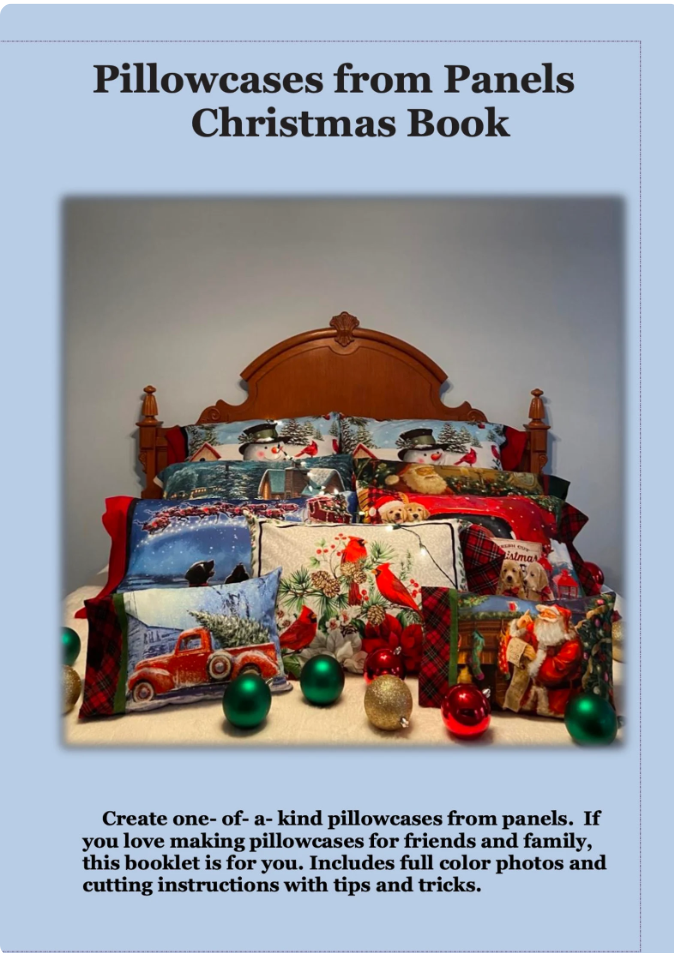 Pillowcases from Panels Christmas Book