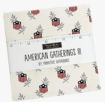 American Gatherings III - 5" Charm Pack 42 Pcs by Primitive Gatherings for Moda