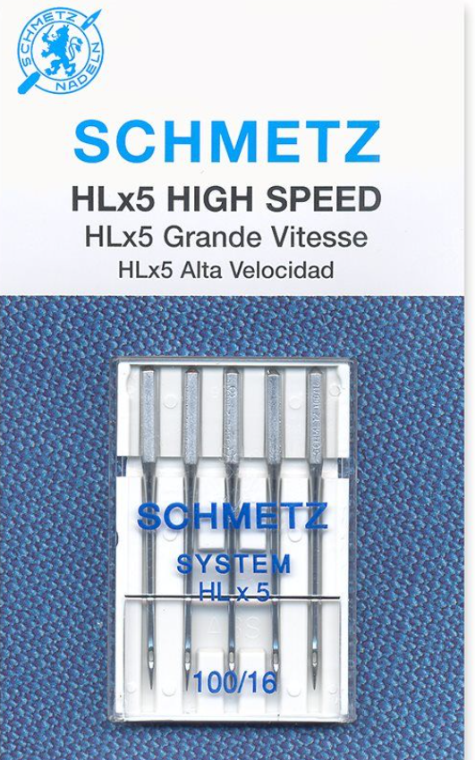 Schmetz - High Speed Needles HLx5 Pkg of 5 - 100/16