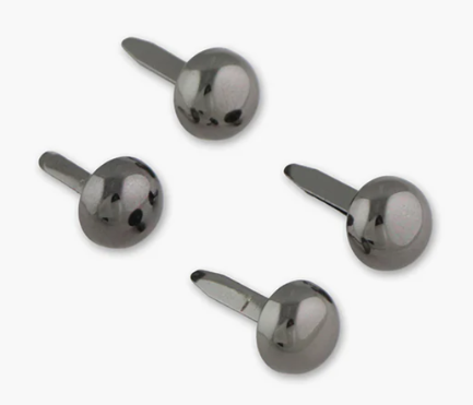 Sallie Tomato - 1/2" Dome Bag Feet Silver Set of 4 Gunmetal