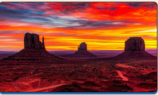 Monument Valley Sunset - Digitally printed Fabric Panel by Focus On Fabric
