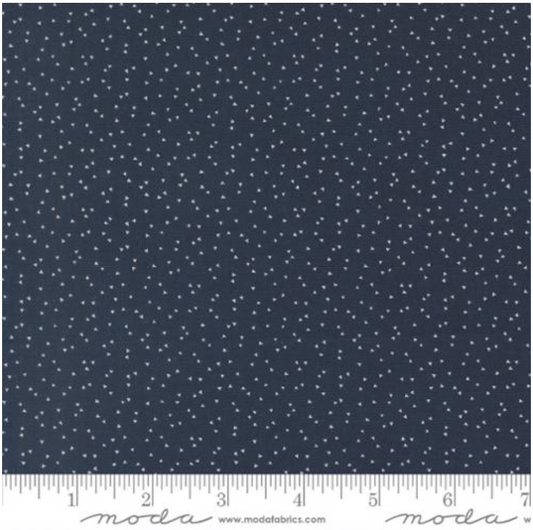 American Gatherings III - Primitive Gatherings Dark Blue with Cloud Tiny Triangles 49325 16 by Moda