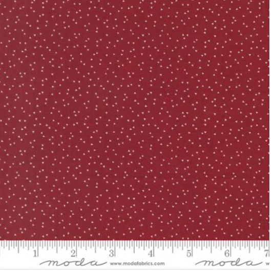 American Gatherings III - Primitive Gatherings Crimson with Cloud Tiny Triangles 49325 13 by Moda