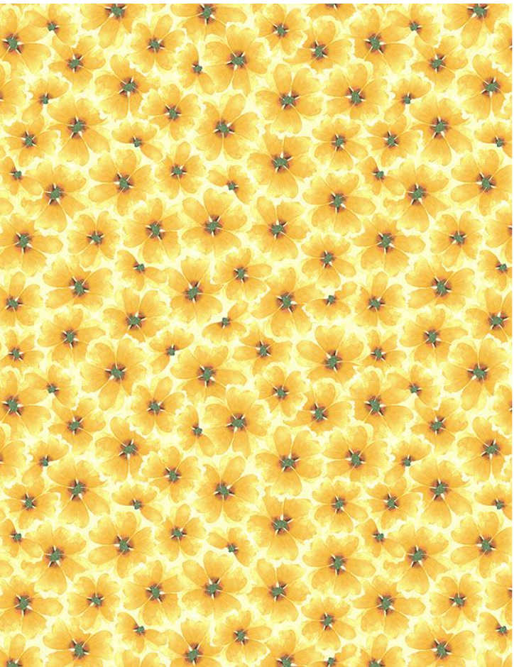 Gentle Meadow - Yellow Floral 32116 587 by Wilmington Prints