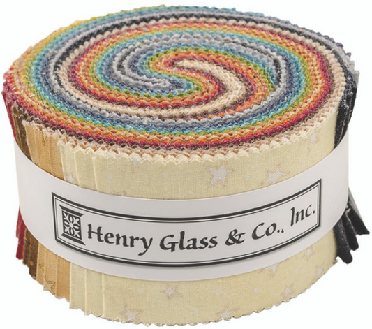 Starry Basics - 2 1/2" Strips x WOF - 42 Pc. by Henry Glass & Co.