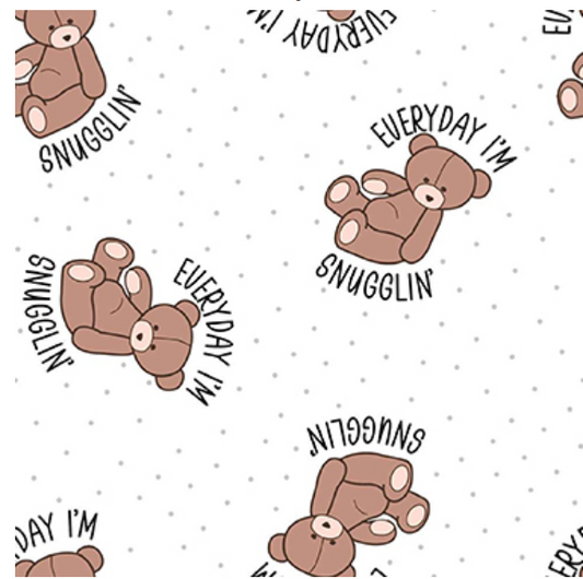Everyday I'm Snugglin - Flannel 1974-7666 by Springs Creative