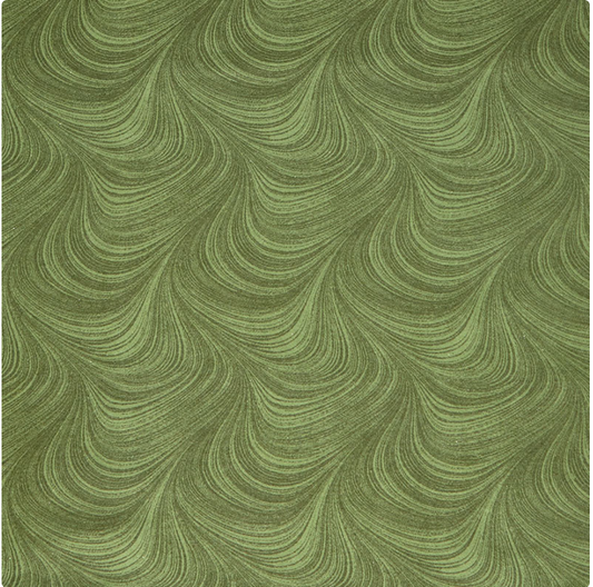 108" Wave Texture Medium Green Flannel - 2966WF-43 by Benartex
